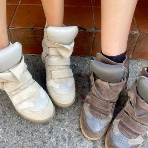 ISO ISABEL MARANT BEKETT WEDGE SNEAKERS - Picture 2 of 7